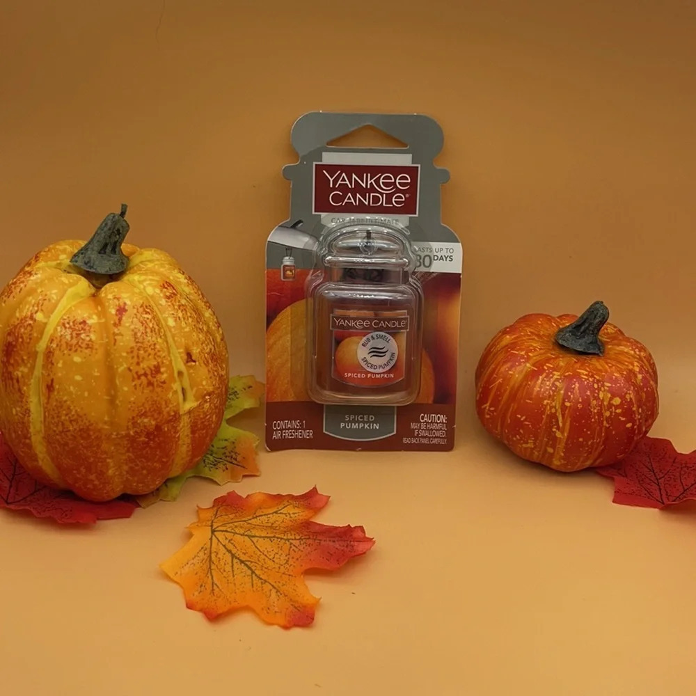 Yankee Candle Spiced Pumpkin Car Jar Air Freshener - Picture 2 of 5